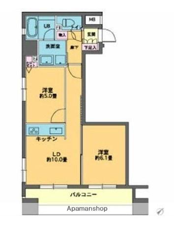 カスタリア人形町 3階階 間取り
