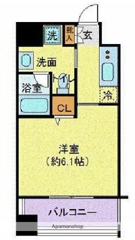 ベルファース水天宮前 8階階 間取り