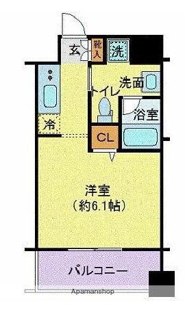 ベルファース水天宮前 9階階 間取り
