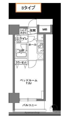 KDX岩本町レジデンス 8階階 間取り