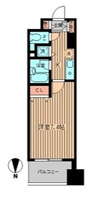 エルヴァージュ神田神保町/メディカルモール神田神保町(1K/11階)の間取り写真