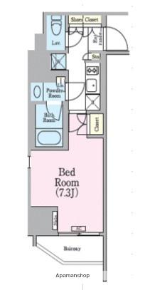 クレストコート蔵前レジデンス(1K/6階)の間取り写真