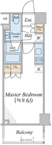 パークリュクス清澄白河(ワンルーム/5階)の間取り写真