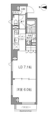 エリア415(1LDK/2階)の間取り写真