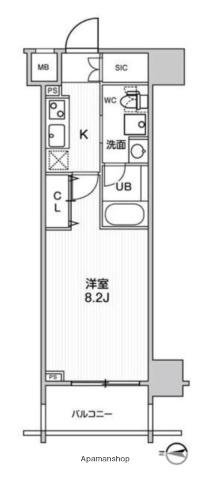 ステージグランデ錦糸町2(1K/5階)の間取り写真