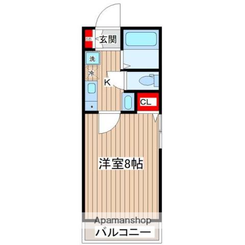 アイビ-レジデンスⅡ(1K/3階)の間取り写真