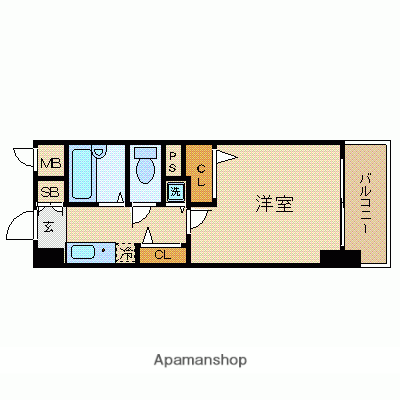 ガーラ銀座東 3階階 間取り