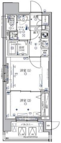 クレイシア菊川 1階階 間取り
