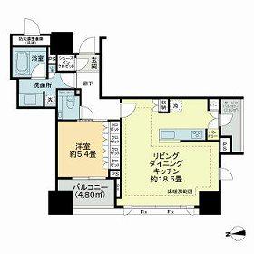 クラッシィハウス大手町ザ・スイート 8階階 間取り
