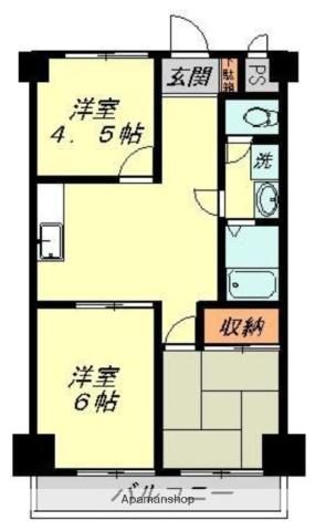 ニュー三浦マンション(3DK/3階)の間取り写真