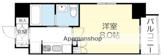 LEGABENE八丁堀(1K/10階)の間取り写真