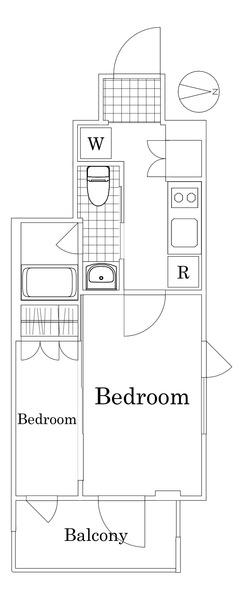 ザ・レジデンス・オブ・トーキョーH20 ネクサス(2K/8階)の間取り写真