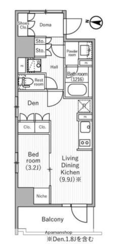 NIDO MINOWA(1LDK/2階)の間取り写真