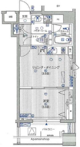 ラグジュアリーアパートメント三ノ輪 3階階 間取り