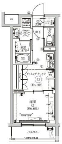 セジョリ東陽町Ⅱ(1DK/2階)の間取り写真