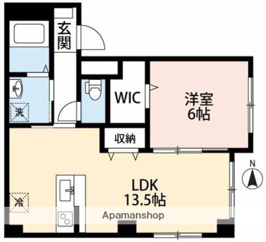 メゾン プリマベーラ(1LDK/1階)の間取り写真