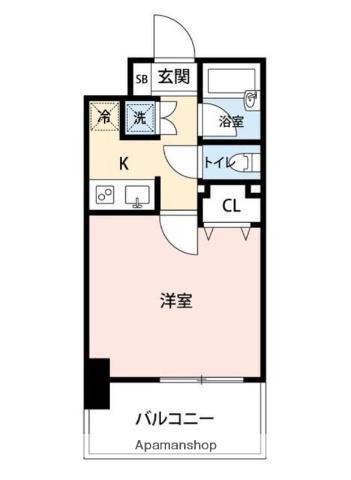 マイナビSTAYグラン外神田ホームズ(1K/4階)の間取り写真