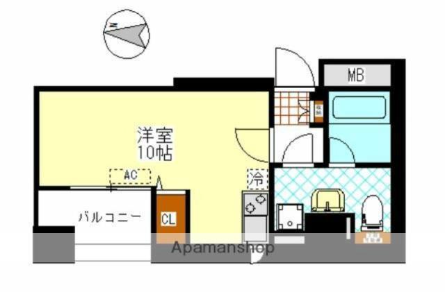 パストラル両国(ワンルーム/5階)の間取り写真