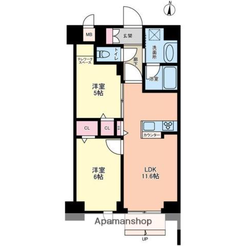 MZ RESIDENCE RYOGOKU(2LDK/1階)の間取り写真
