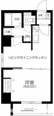 パークサイド東陽(1LDK/3階)の間取り写真