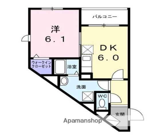 ジョリエメゾン千石(1DK/2階)の間取り写真