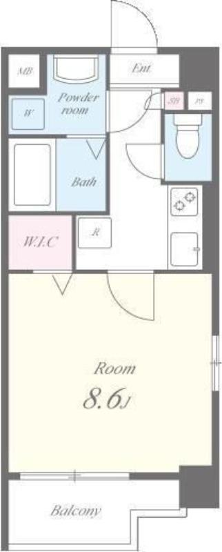 CASA 926&T(1K/3階)の間取り写真