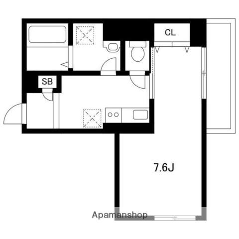 SUNLIGHT(1K/3階)の間取り写真