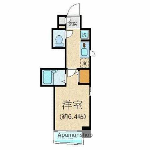 エステムプラザ日本橋二番館(1K/2階)の間取り写真