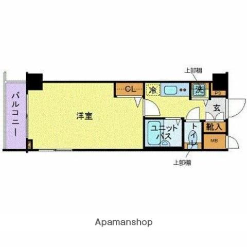 トーシンフェニックス日本橋兜町参(1K/2階)の間取り写真