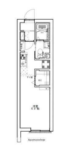 レーホーハウス(ワンルーム/3階)の間取り写真