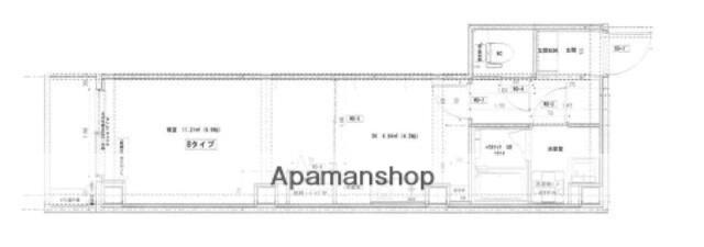 エヴァーグリーン亀戸ブリス(1DK/3階)の間取り写真
