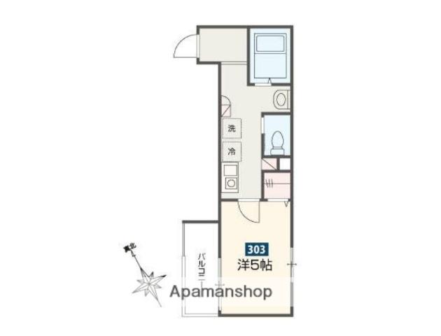 ゴールデンハウス平井(1K/3階)の間取り写真