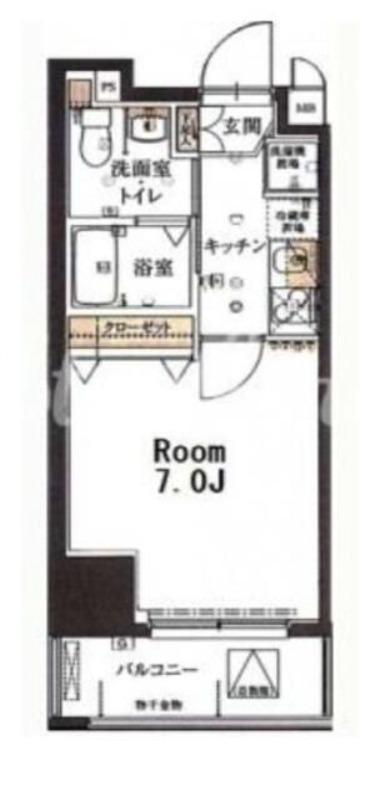 リヴシティ神田(1K/8階)の間取り写真