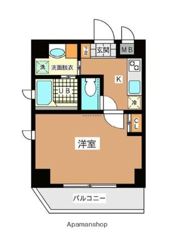 FIER DE SHALOM(1K/5階)の間取り写真