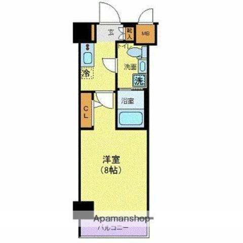 LEXE日暮里ID(1K/4階)の間取り写真