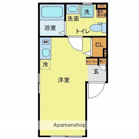 KOUSOU秋葉原(ワンルーム/1階)の間取り写真