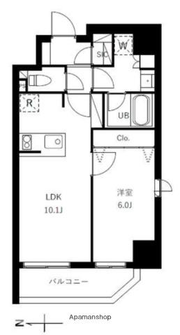 グランジット蔵前(1LDK/8階)の間取り写真