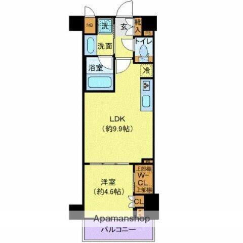 プレール・ドゥーク大島(1LDK/2階)の間取り写真