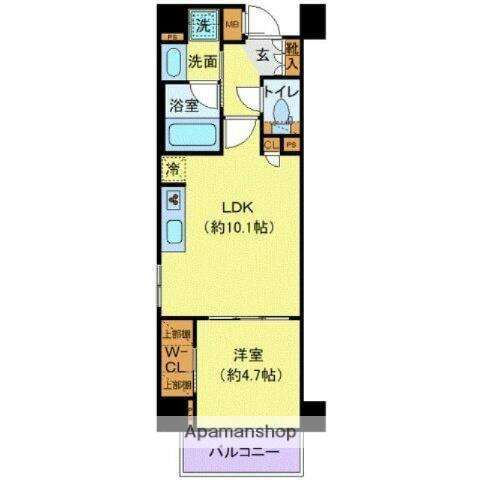 プレール・ドゥーク大島(1LDK/2階)の間取り写真