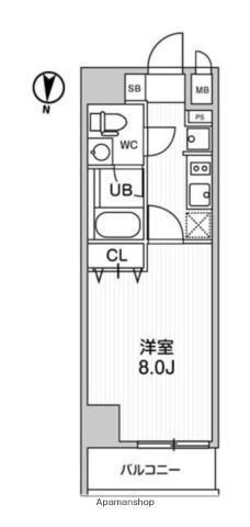 レオーネ南千住Ⅱ(1K/5階)の間取り写真