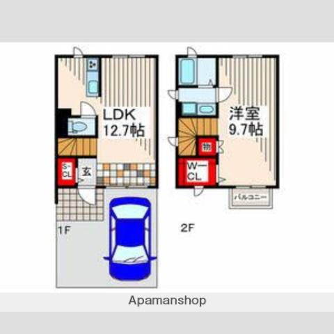 ＫＡＧＵＹＡ　Ｎ(1LDK)の間取り写真
