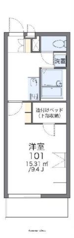 レオパレス橙(1K/2階)の間取り写真
