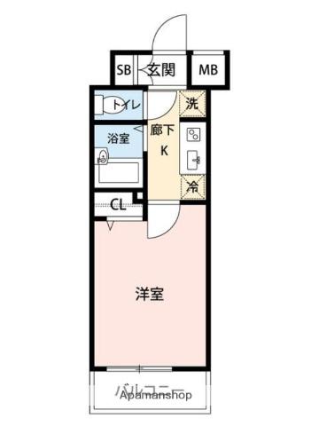 マイナビSTAYミライエ御茶ノ水(1K/5階)の間取り写真