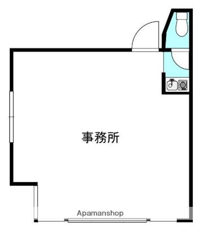 サンク白金台(ワンルーム/1階)の間取り写真