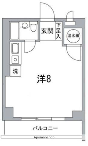 エクシール平河町(ワンルーム/3階)の間取り写真