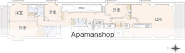 LEREVE 三番町(4LDK/2階)の間取り写真