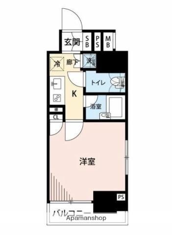 マイナビSTAY秋葉原(1K/8階)の間取り写真