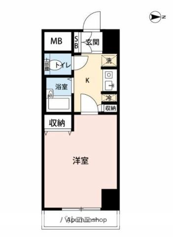 マイナビSTAYミライエ九段南(1K/9階)の間取り写真