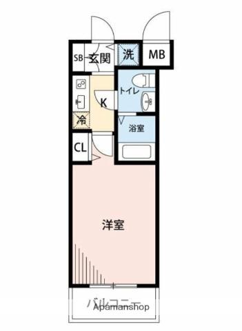 マイナビSTAYグランド御茶ノ水駅前(1K/12階)の間取り写真