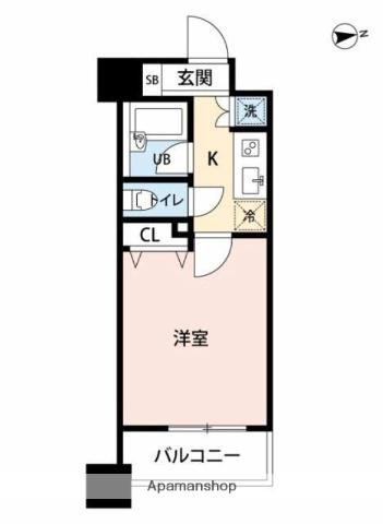 マイナビSTAYグラン外神田ホームズ(1K/3階)の間取り写真